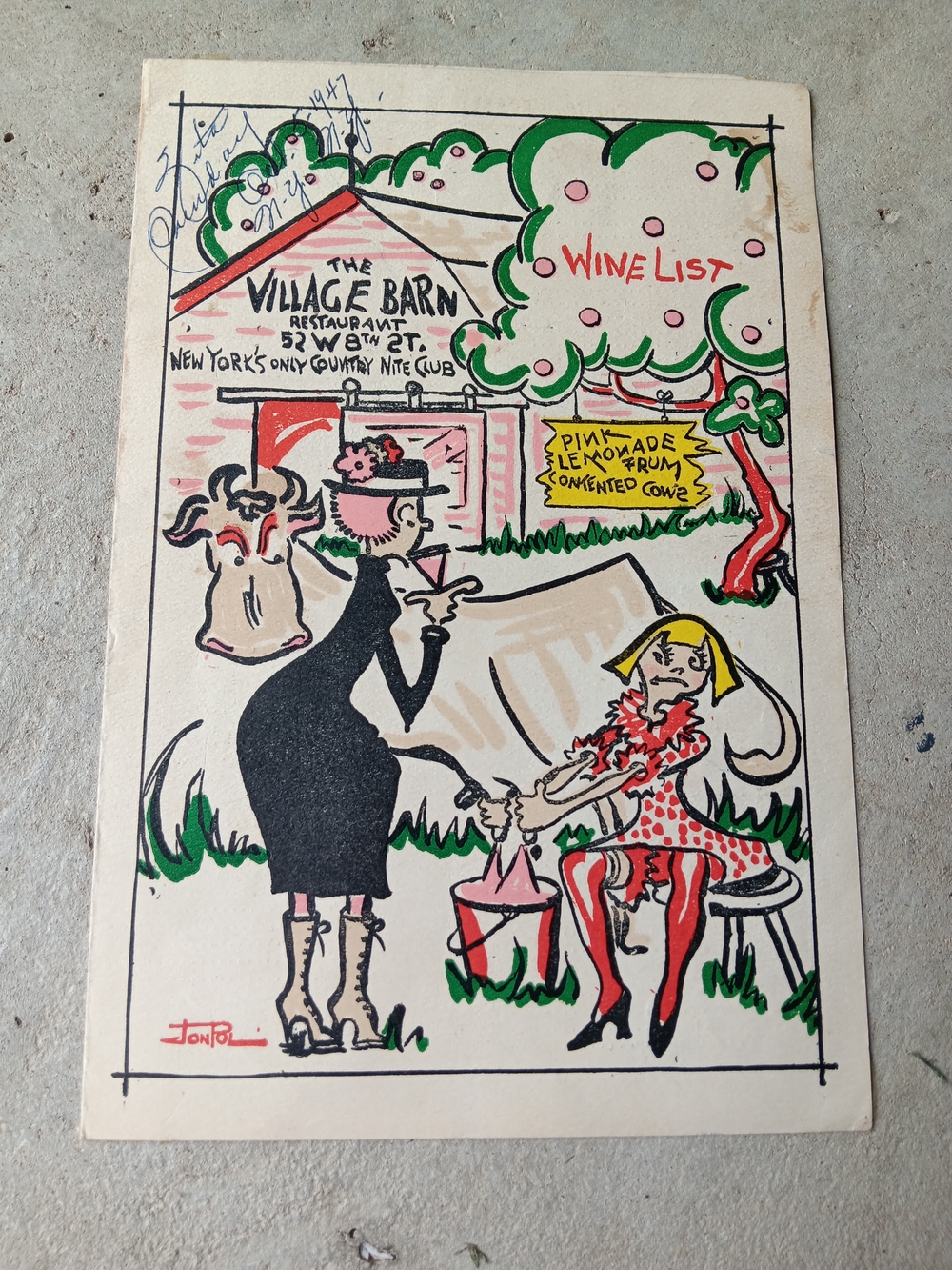 Vintage New York City Village Barn Country Music Show